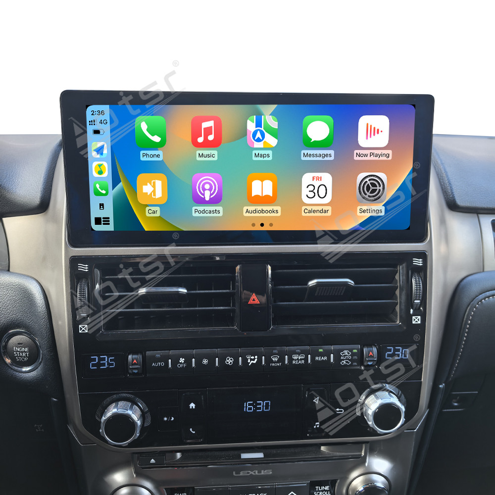 Aotsr 10.25 inch Android 8+128GB Car Radio Multimedia Video Player CarPlay Stereo GPS Navigation Head Unit for Lexus GX400/GX460 2014-2022